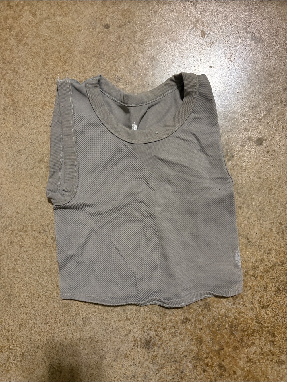 Free People Women's Sleeveless Ribbed Tank Top - Gray